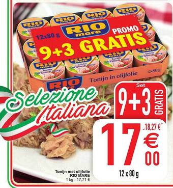 Cora Tonijn met olijfolie rio mare aanbieding