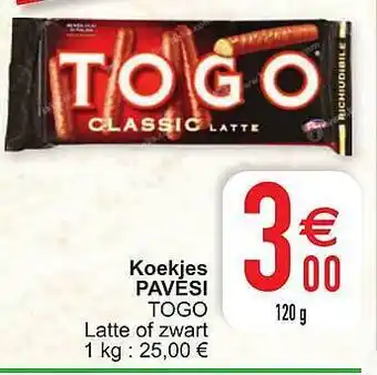 Cora Koekjes pavesi togo aanbieding