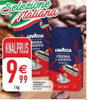 Cora Koffiebonen lavazza crema e gusto aanbieding