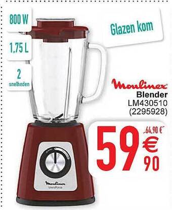 Cora Moulinex blender aanbieding