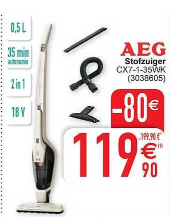 Cora Aeg stofzuiger aanbieding