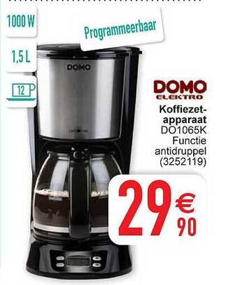 Cora Domo elektro koffiezetapparaat aanbieding