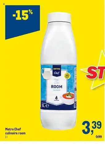 Makro Metro chef culinaire room aanbieding