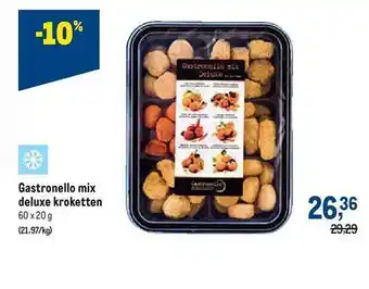 Makro Gastronello mix deluxe kroketten 60x20 g aanbieding