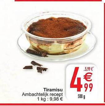 Cora Tiramisu aanbieding