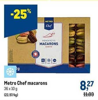 Makro Metro chef macarons aanbieding