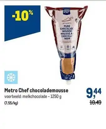 Makro Metro chef chocolademouuse aanbieding
