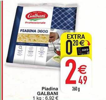 Cora Piadina galbani aanbieding