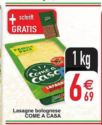Cora Lasagne bolognese come a casa aanbieding