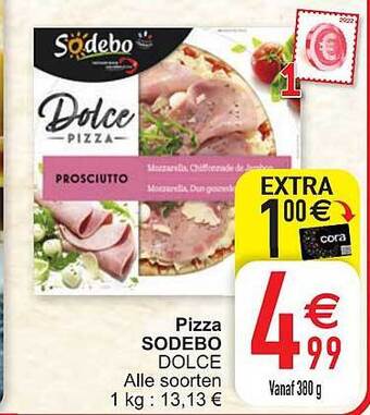 Cora Pizza sodebo aanbieding