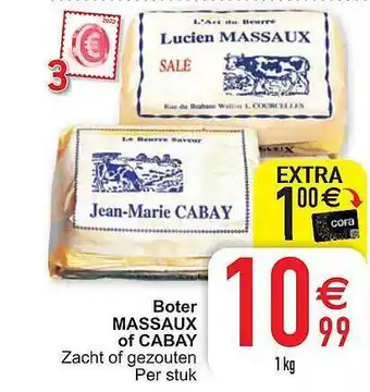Cora Boter massaux of cabay aanbieding