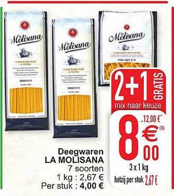 Cora Deegwaren la molisana aanbieding
