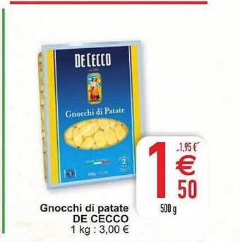 Cora Gnocchi di patate de cecco aanbieding