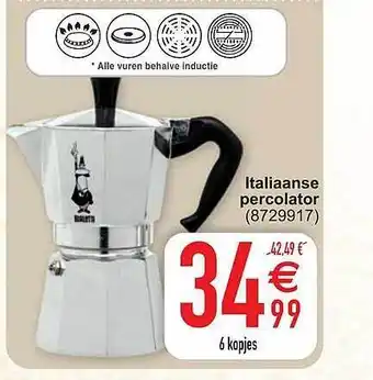 Cora Italiaanse percolator aanbieding
