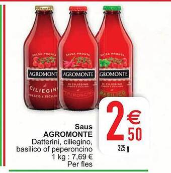 Cora Saus agromonte aanbieding