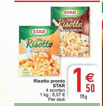 Cora Risotto pronto star aanbieding