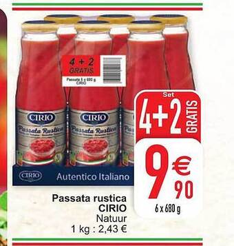 Cora Passata rustica cirio aanbieding