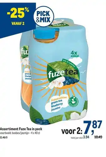 Assortiment fuze tea in pack