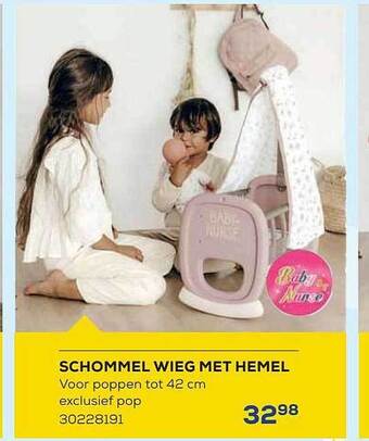 Schommel wieg met hemel