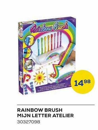 Rainbow brush mijn letter atelier
