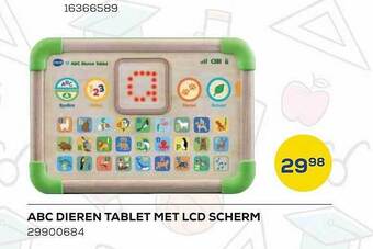 Abc dieren tablet met lcd scherm