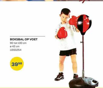 Boksbal op voet