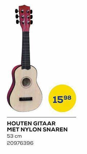 Supra Bazar Houten gitaar met nylon snaren aanbieding