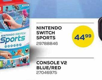 Supra Bazar Nintendo switch sports, console v2 blue-red aanbieding