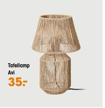 Kwantum Tafellamp avi aanbieding
