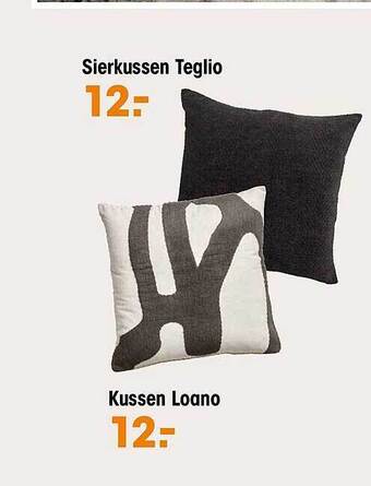 Kwantum Sierkussen teglio, kussen loano aanbieding