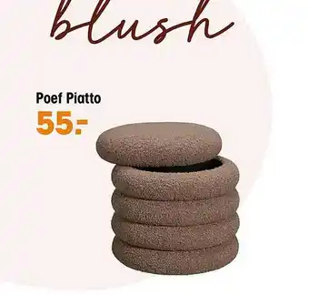 Kwantum Poef piatto aanbieding