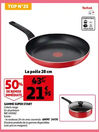 Auchan Gamme super start coloris rouge aanbieding