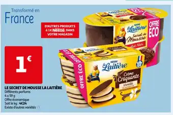 Auchan Le secret de mousse la laitiere aanbieding