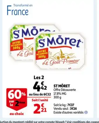 Auchan ST moret les 2 17.8% mg 300g aanbieding