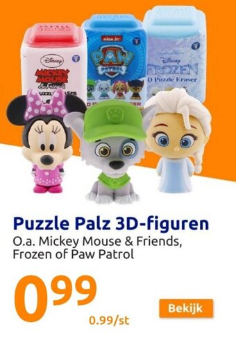Action Puzzle Palz 3D-figuren aanbieding