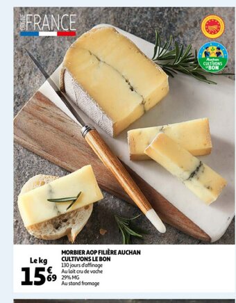 Auchan Morbier aop filiere auchan cultivons le bon le kg aanbieding