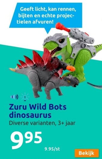 Action Zuru Wild Bots dinosaurus aanbieding