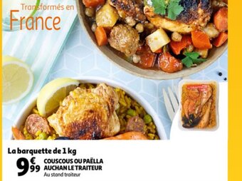 Auchan Couscous ou paella auchan le traiteur aanbieding