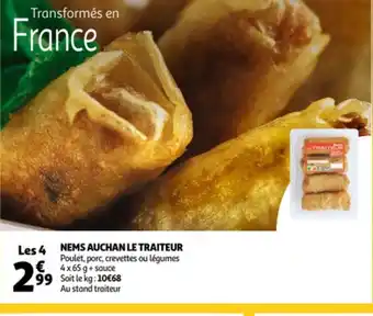 Auchan Nems auchan le traiteur les 4 aanbieding