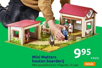 Action Mini Matters houten boerderij aanbieding