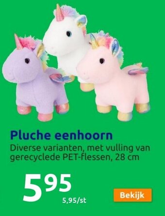 Action Pluche eenhoorn aanbieding