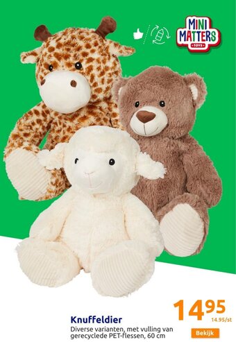 Action Knuffeldier aanbieding