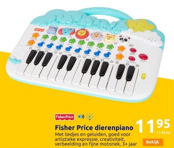 Action Fisher Price dierenpiano aanbieding