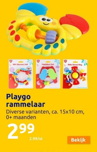 Action Playgo rammelaar aanbieding