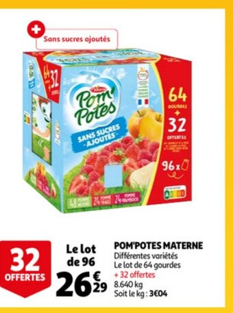 Auchan Pom'potes materne aanbieding
