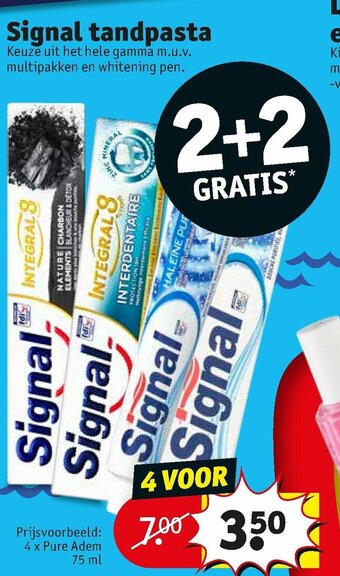 Kruidvat Signal tandpasta aanbieding