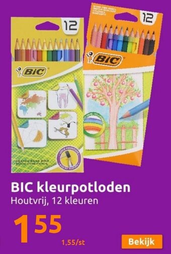 Action BIC kleurpotloden aanbieding