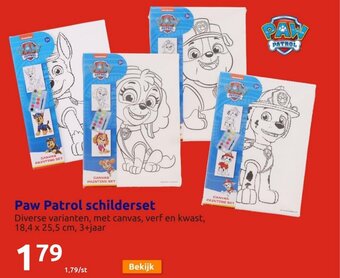 Action Paw Patrol schilderset aanbieding