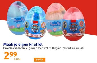Action Maak je eigen knuffel aanbieding