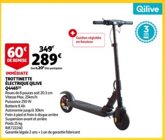 Auchan Trottinette electrique qilive Q4465 aanbieding